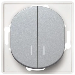 Διακόπτης Τοίχου EON E626.S Serial with indication without cover frame silver