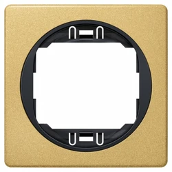Πλαίσιο Διακόπτη EON E6801.GE One-gang 80x80, gold with black holder
