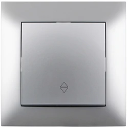 Διακόπτης Τοίχου Entac 106 Arnold Recessed alternative Silver