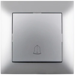 Διακόπτης Entac Arnold Recessed doorbell switch Silver