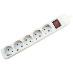 Πολύπριζο Entac 5 Θέσεων Με Διακόπτη Χωρίς Καλώδιο