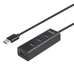 USB Hub UNITEK Y-3089 (3.1 Gen 1) Type-A 5000 Mbit/s Black