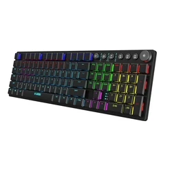 Πληκτρολόγιο Ασύρματο iBox Aurora K-6 USB QWERTY Silver(Χωρίς Συσκευασία , Ελαφρώς Μεταχειρισμένο)