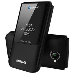 Κινητό Aiwa SLIM BT CLAMSHELL FLIP-STYLE DUAL SIM Black