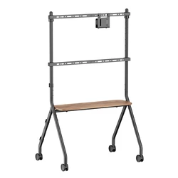 BRATECK βάση τηλεόρασης δαπέδου FS66-46F-01, 37-86", έως 80kg, με ράφι & ροδάκια