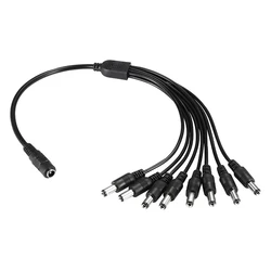 Αξεσουάρ CCTV Folksafe Splitter Dc1F8M, 1 Θηλυκό σε 8 Αρσενικά, 5.5X2.1mm, 4τμχ