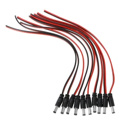 Αξεσουάρ CCTV Folksafe Καλώδιο FS-Dcpigtail-M με Αρσενικό Βύσμα 5.5X2.1mm, 10τμχ