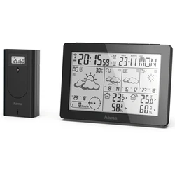 Μετεωρολογικός Σταθμός Hama Meteotime Black Battery