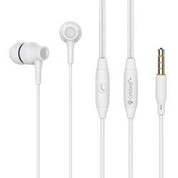Handsfree Ακουστικά Celebrat με Μικρόφωνο G25, 3.5mm, 1.2m, λευκά