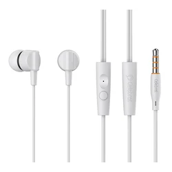 Handsfree Ακουστικά Celebrat G35, 3.5mm σύνδεση, 10mm, 1.2m, Λευκά