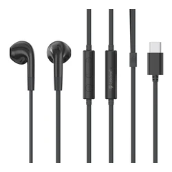 Celebrat G39 Earbuds Handsfree Ακουστικά με Βύσμα USB-C Μαύρο