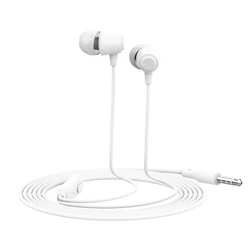 Handsfree Ακουστικά Celebra G4 με μικρόφωνο, 10mm, 1.2m, λευκό