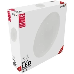 Πλαφονιέρα Οροφής Avide LED Μοντέρνα Gaia 24W 380*105.0mm Θερμό 3000K