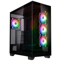Κουτί Η/Υ Kolink Unity Arena ARGB Midi Showcase - Black E-ATX 420mm clearance with 4 ARGB Fans