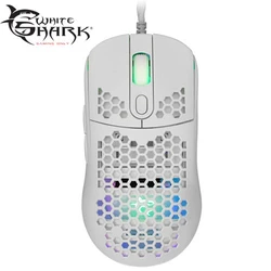 Ποντίκι Gaming Ενσύρματο White Shark GM-5007 GALAHAD 6400dpi WHITE