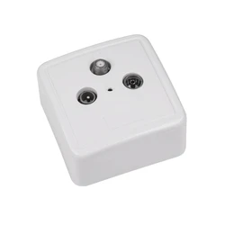 Πρίζα Κεραίας Τηλεόρασης TV-SAT τερματική με καπάκι SS3-2007