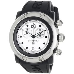 Ρολόι Unisex Glam Rock Gr62116 (46mm) Καουτσούκ Λουράκι Μαύρο