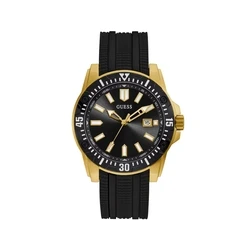 Ανδρικό Ρολόι Guess Gw0055G4 (46mm) Καουτσούκ Λουράκι Μαύρο