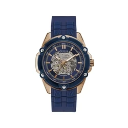 Ανδρικό Ρολόι Guess Gw0061G3 (47mm) Καουτσούκ Λουράκι Μωβ