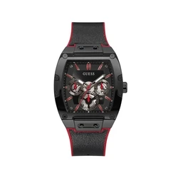 Ρολόι Guess Gw0202G7 (43mm) Καουτσούκ Λουράκι Μαύρο