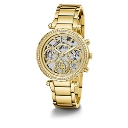 Γυναικείο Ρολόι Guess Gw0403L2 (37mm) Μεταλλικό Μπρασελέ Χρυσό