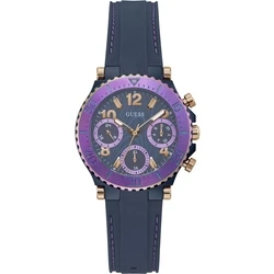 Γυναικείο Ρολόι Guess Gw0466L2 (36mm) Καουτσούκ Λουράκι Μπλε