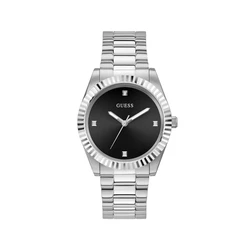 Ανδρικό Ρολόι Guess Gw0542G1 (42mm) Μεταλλικό Μπρασελέ Ασημί