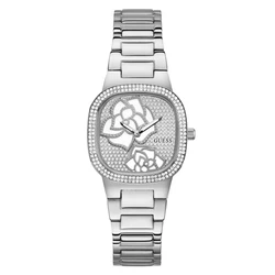 Γυναικείο Ρολόι Guess Gw0544L1 (32mm) Μεταλλικό Μπρασελέ Ασημί
