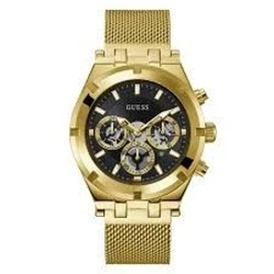Ανδρικό Ρολόι Guess Gw0582G2 (44mm) Μεταλλικό Μπρασελέ Χρυσό