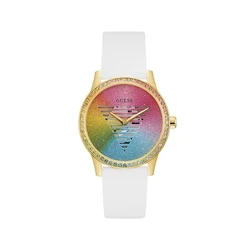 Ανδρικό Ρολόι Guess Gw0589L1 (40mm) Καουτσούκ Λουράκι Λευκό