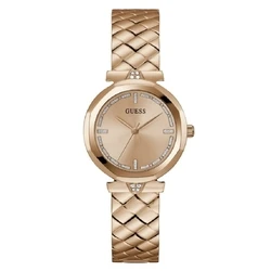 Γυναικείο Ρολόι Guess Gw0613L3 (34mm) Μεταλλικό Μπρασελέ Ροζ