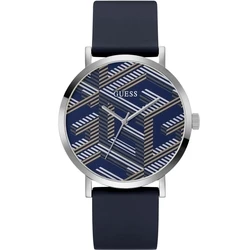 Ανδρικό Ρολόι Guess Gw0625G1 (44mm) Καουτσούκ Λουράκι Μπλε