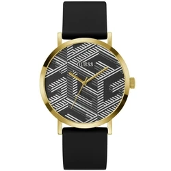 Ανδρικό Ρολόι Guess Gw0625G2 (44mm) Καουτσούκ Λουράκι Μαύρο