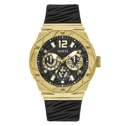Ανδρικό Ρολόι Guess Gw0634G2 (47mm) Καουτσούκ Λουράκι Μαύρο