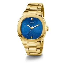 Ανδρικό Ρολόι Guess Gw0662G2 (42mm) Μεταλλικό Μπρασελέ Χρυσό