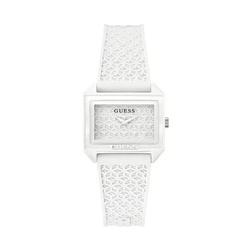 Γυναικείο Ρολόι Guess Gw0677L1 (33mm) Καουτσούκ Λουράκι Λευκό