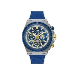 Ανδρικό Ρολόι Guess Gw0713G1 (47mm) Καουτσούκ Λουράκι Μπλε