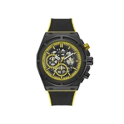 Ανδρικό Ρολόι Guess Gw0713G2 (47mm) Καουτσούκ Λουράκι Μαύρο