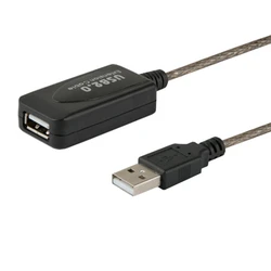 Καλώδιo USB Savio CL-130 active port extension 10m 2.0-A male 2.0-A female Black