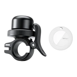 Κουδούνι Ποδηλάτου Mili με Smart Tag Mitag Duo, Ios & Android, Bluetooth Μαύρο/Λευκό