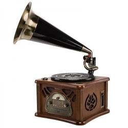 Πικάπ Roadstar Vintage Ξύλινο ΗiFi με Χοάνη Γραμμοφώνου HIF-1850TUMPK