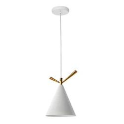 Φωτιστικό Οροφής Powertech HLL-0067, E27, Φ15, μεταλλικό, λευκό