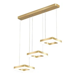 Φωτιστικό Οροφής Powertech LED HLL-0101, 35W, 4000K, 70X120Cm, Χρυσό