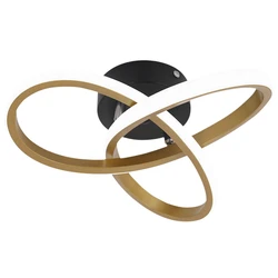 Φωτιστικό Οροφής LED Powertech HLL-0115 18W 4000K 26x26x12cm χρυσό