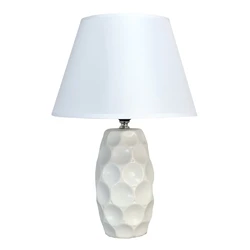 Επιτραπέζιο Φωτιστικό Powertech HLL-0133, E27 Κεραμική Βάση, Λευκό