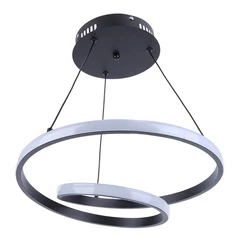 Φωτιστικό Οροφής Powertech LED HLL-0154, 25W, 4000K, Φ40Cm, 1M, Μαύρο
