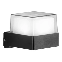 Φωτιστικό Τοίχου Powertech LED HLL-0157, 7W, 4000K, 560Lm, Ip65, Μαύρο