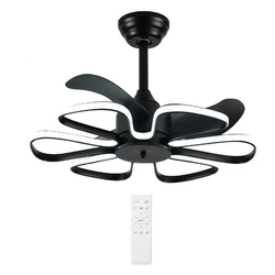 Ανεμιστήρας Οροφής Powertech Hll-0174 Με LED Φως, 96W, Φ55X35Cm, Μαύρος