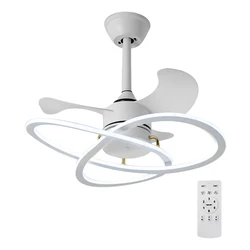 Ανεμιστήρας Οροφής Powertech Hll-0175 Με LED Φως, 96W, Φ60X25Cm, Λευκός