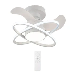 Ανεμιστήρας Οροφής Powertech Hll-0177 Με LED Φως, 96W, Φ60X28Cm, Λευκός